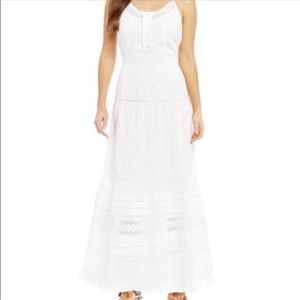 Chelsea & Violet Embroidered White Max Dress
